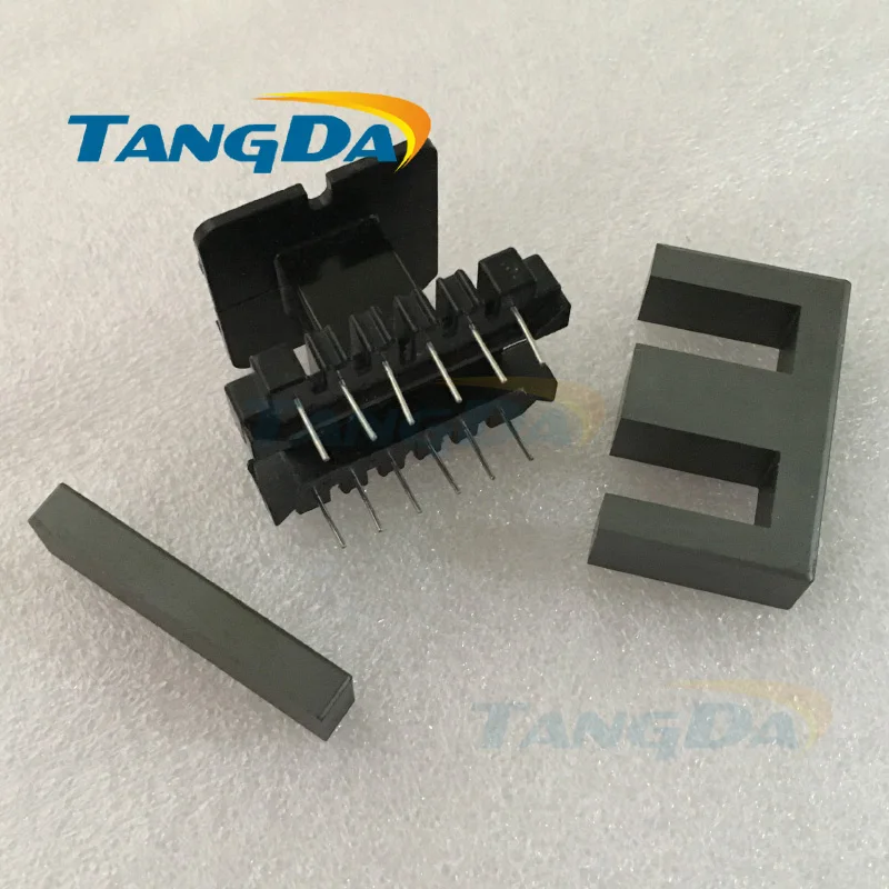 

Tangda EI60 Bobbin Soft Ferrite core+skeleton Transformer EI Bobbin High frequency Power 6+6P 12pin PC40 ertical sewing A.