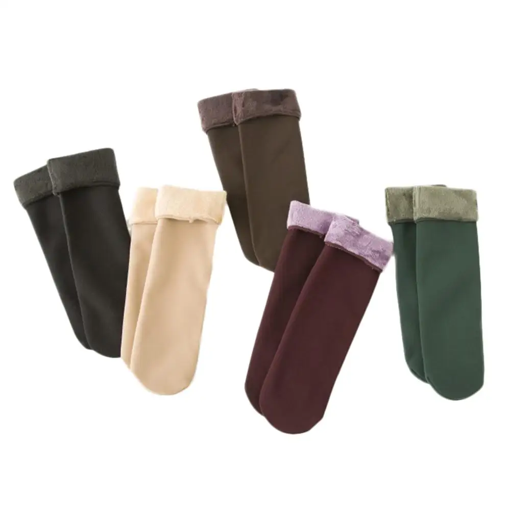

Women's Autumn Winter Socks Velvet Thickening Casual Home Floor Socks Snow Thermal Keeping Sleeping Warm Socks