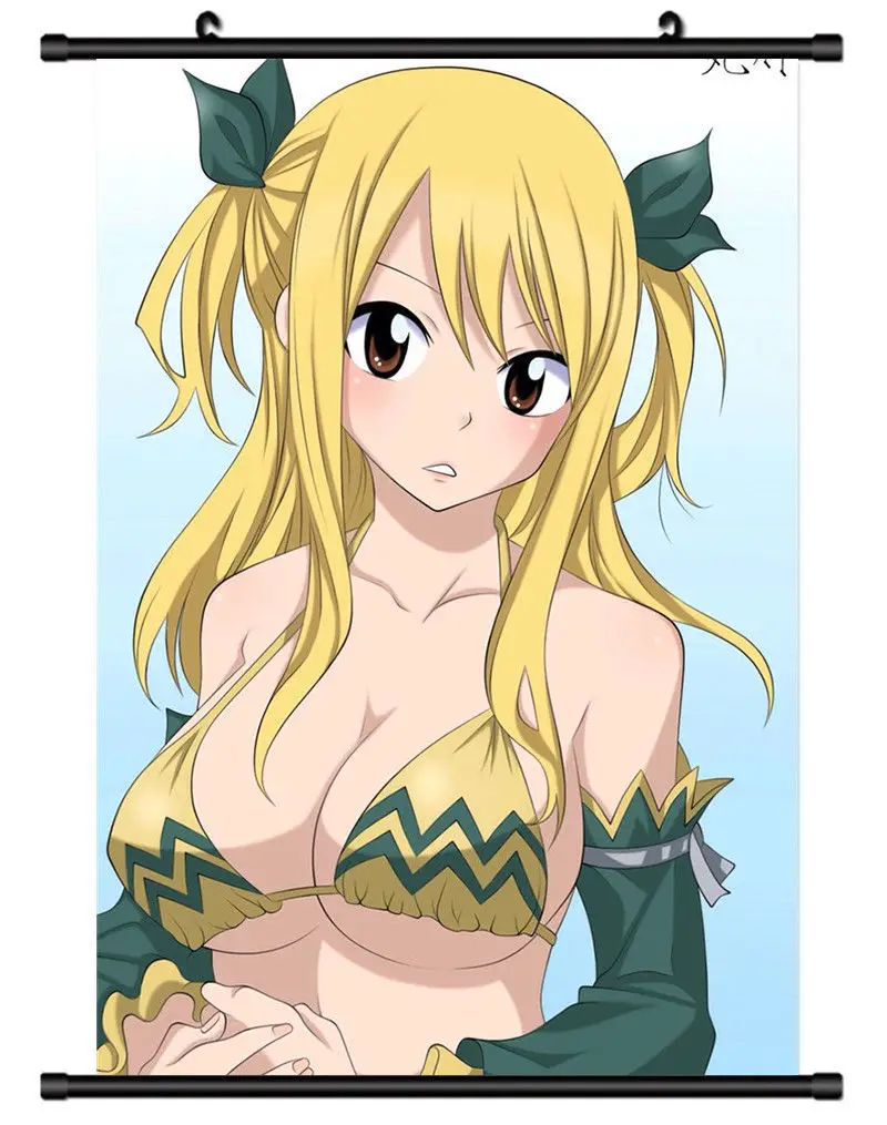 Аниме постер Сказочный хвост Natsu Lucy настенная прокрутка печатная картина