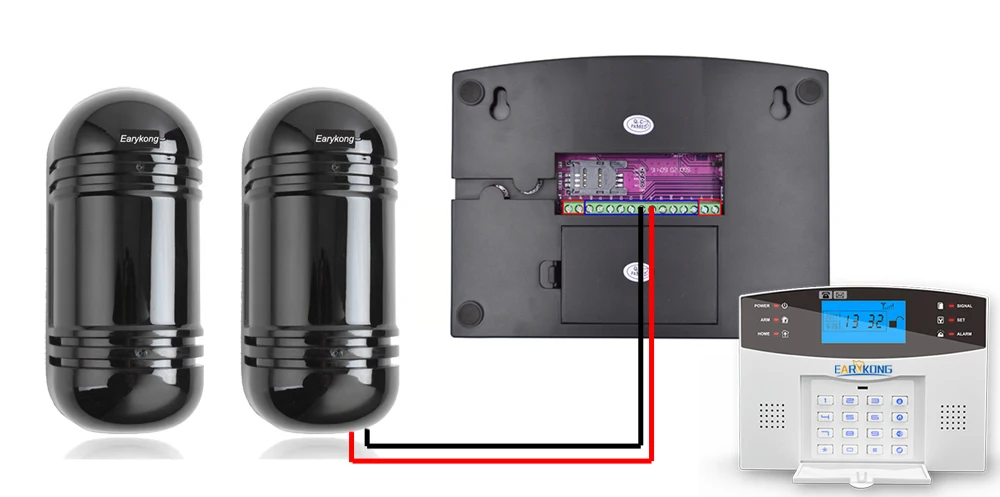 Detector de Feixe Água ao ar Detector para Casa Pir com Fio Ip54 à Prova Dwaterproof Livre Sensor Duplo Feixe Infravermelho Barreira Sistema Alarme ir 9 à prova dwaterproof água ao ar livre