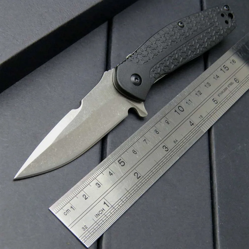 

Hot Sales Folding Blade Knife 1970 8CR Steel Blade Glass-Filled Nylon Handle 1970ST Serrated Blade Camping Outdoor Knives