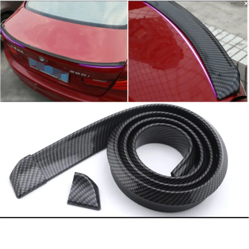 Universal fake Carbon Fiber car Rear Automotive Spoiler for bmw