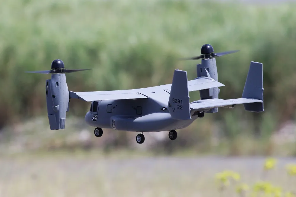 Плоская модель RC V22 V-22 вертикального взлета и посадки VTOL PNP KIT