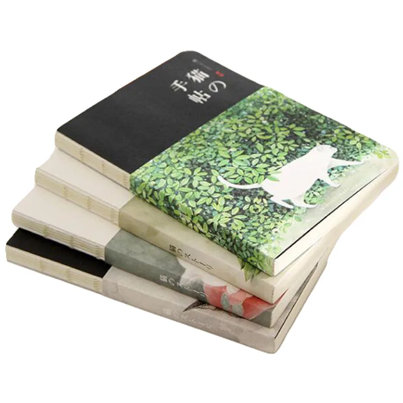 

1pcs Blank Vintage Sketchbook Creative Cute Cat Drawing Notebook Office School Supplies For Kids Gift Daily Planners Notepad