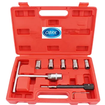 

7PCS Diesel Injector Seat Cutter Set Cleaner Carbon Remover Car Garage Tool Kit