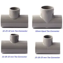 20/25/32 мм 4 типа ПВХ равных/тройник Разъемы сад водопровод разъем утолщаются прочный орошения трубчатый тройник фитинги