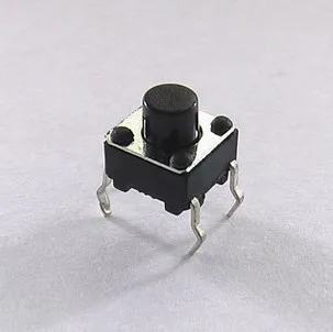 1000pcs 6*6*6 push buttom switch switches key press on off on/off balck micro dip-4 (6*6*4.3 5 6 7 8 9.5 10) Free shipping | Электронные