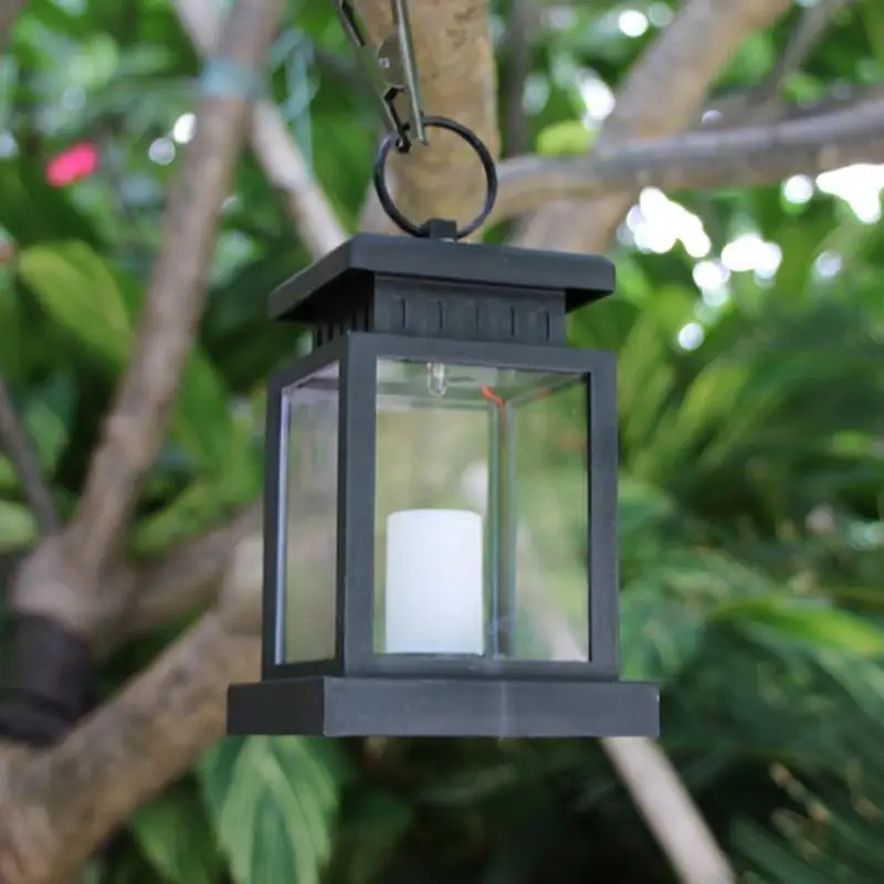 1 шт. классический открытый солнечной Мощность желтый светодиодный свет свечи