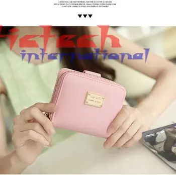 

by dhl or ems 50pcs Women Leather Purse Luxury Short Design Good Quality Women Wallet Small Purse For Lady