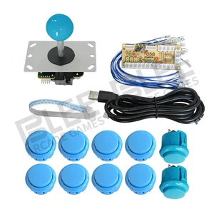 1 Аркадный джойстик DIY Kit Нулевая задержка аркадная DIY Kit USB энкодер для ПК PS3 Джойстик Sanwa для аркадных игр и кнопочные кнопки для аркадной игры Mame - Цвет: 1