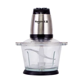 

2L Double-file Electric Meat Grinder Multifunctional Electric Shredder Kitchen Stirring Garlic Machine Food Mixer Useful Blender