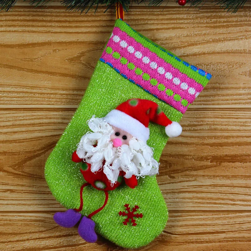 FUNNYBUNNY рождественские чулки 3D Плюшевые Детские Подарочные игрушки держатель подарок сумка для хранения носки Висячие рождественские украшения для рождественской вечеринки