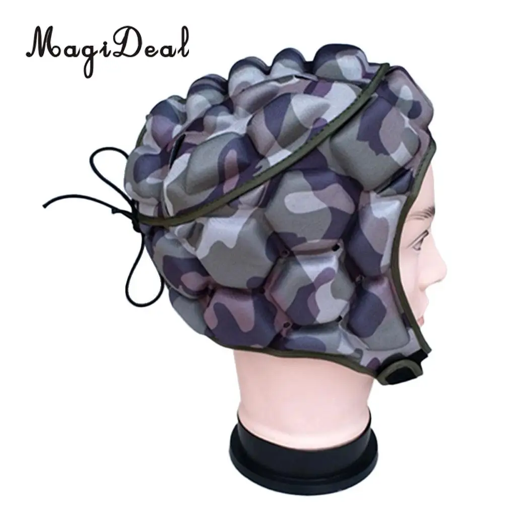 MagiDeal Premium Soft Padded EVA Safety Head Gear Protective Helmet for Soccer Rugby Football Goalkeeper, Lightweight Breathable