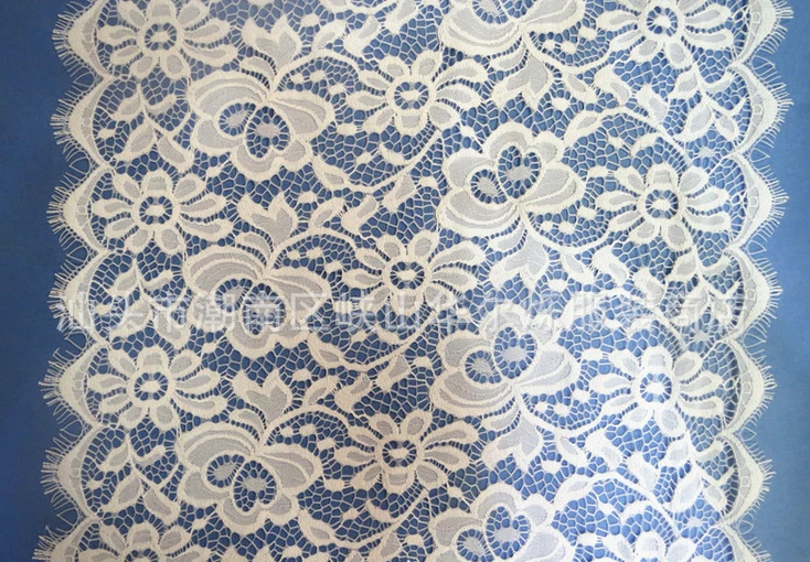 

FREE SHIPPING superb 40cm wide 3 yards per length non-elastic eyelash lace trim , XERY0110U