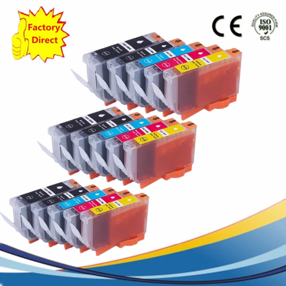 15 x PGI 5BK PGI 5 5BK PGI 5 CLI 8 Ink Cartridges Replacement For Canon ...
