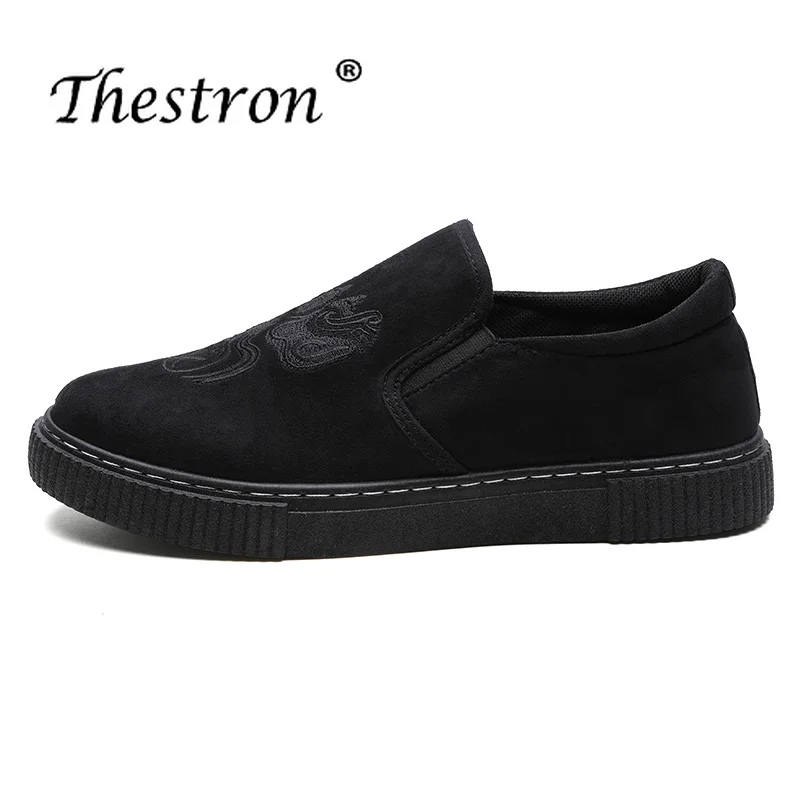 

Winter Man Casual Footwear Comfortable Mens Suede Footwear Low Top Fashion Shoes Men Rubber Bottom Black Flat Shoes
