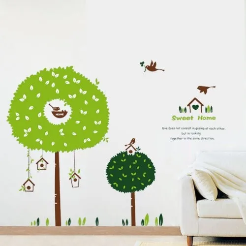 

Children green tree cartoon room decoration children vinyl wall sticker