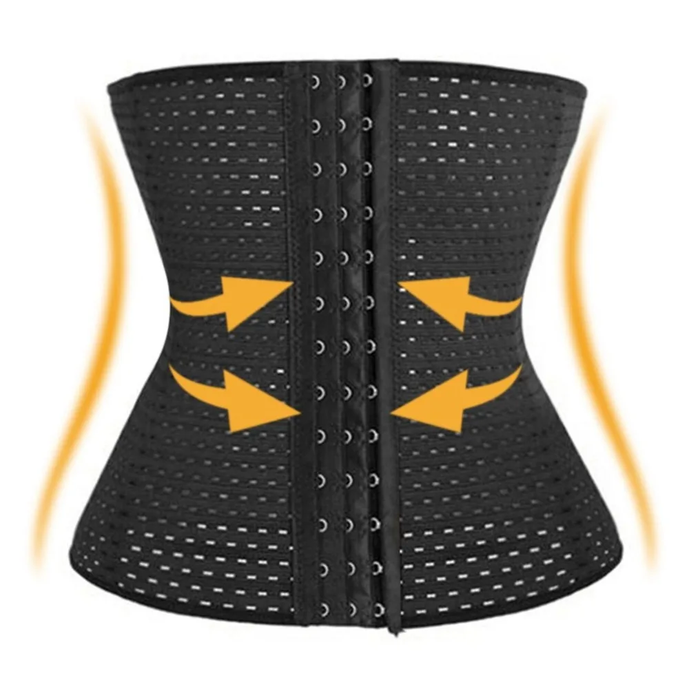 1pc Body Beauty Trainer Hollow Out Postpartum Abdomen Slimming Belly Body Shaper Breathable Sweet Sweat Corset 5