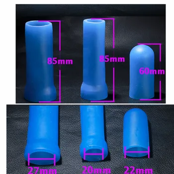 Blue Silicone Penis pump Sleeve For penis Enlargement /pro extender /Stretcher /Vacuum Cup Replacement  Sex Product For Men 5