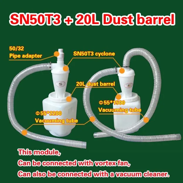 

Cyclone SN50T3 + 20L Dust barrel (1 picec)