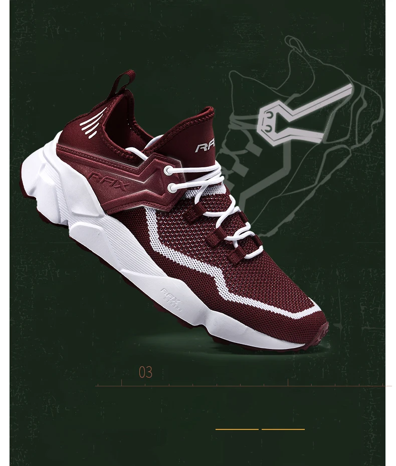 Rax Мужская Летняя обувь для бега, уличные спортивные кроссовки для женщин, дышащая Спортивная обувь для бега, светильник, обувь для треккинга, Мужская прогулочная обувь