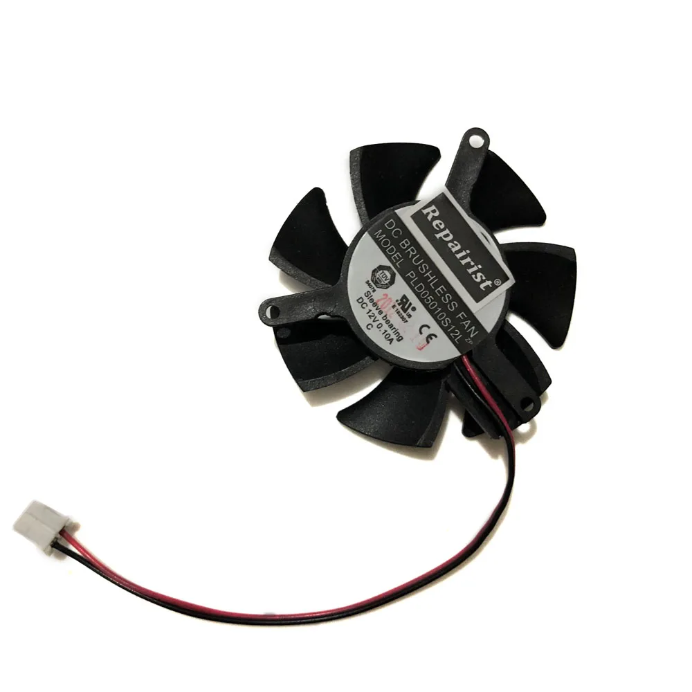 Диаметр 45 мм 2 линии XFX hd 5450 HD6570 GPU VGA кулер вентилятор охлаждения для AMD 6570 HD Графика