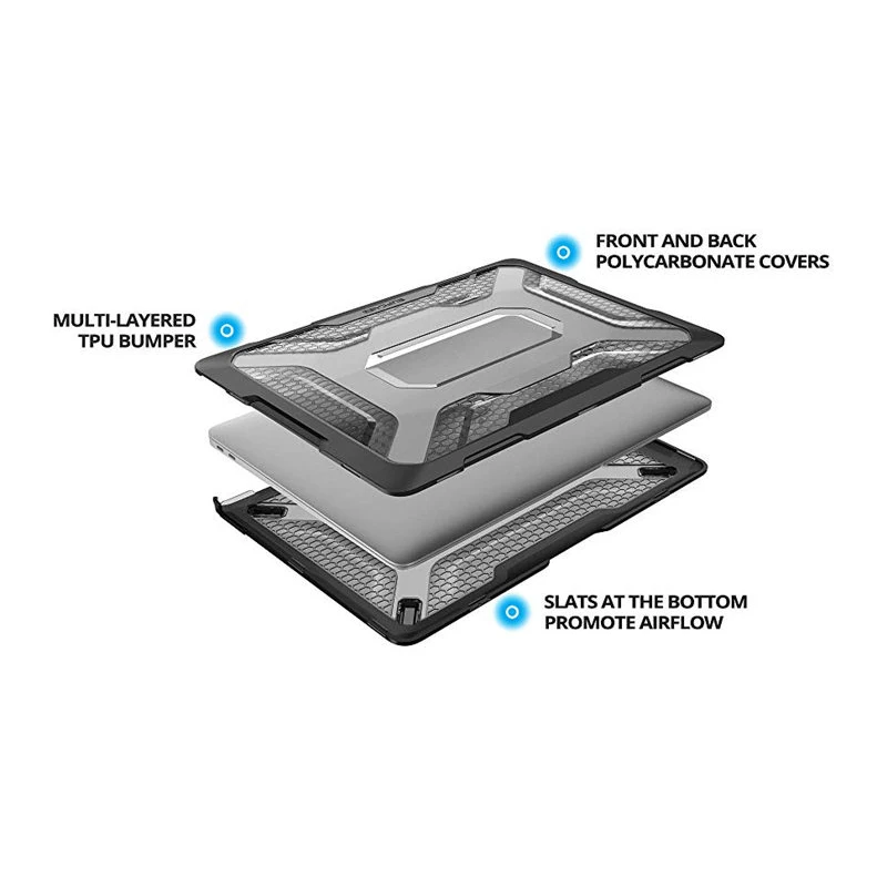 Чехол SUPCASE для MacBook Air 13 2018 тонкий прорезиненный бампер из ТПУ дюймов A1932 с