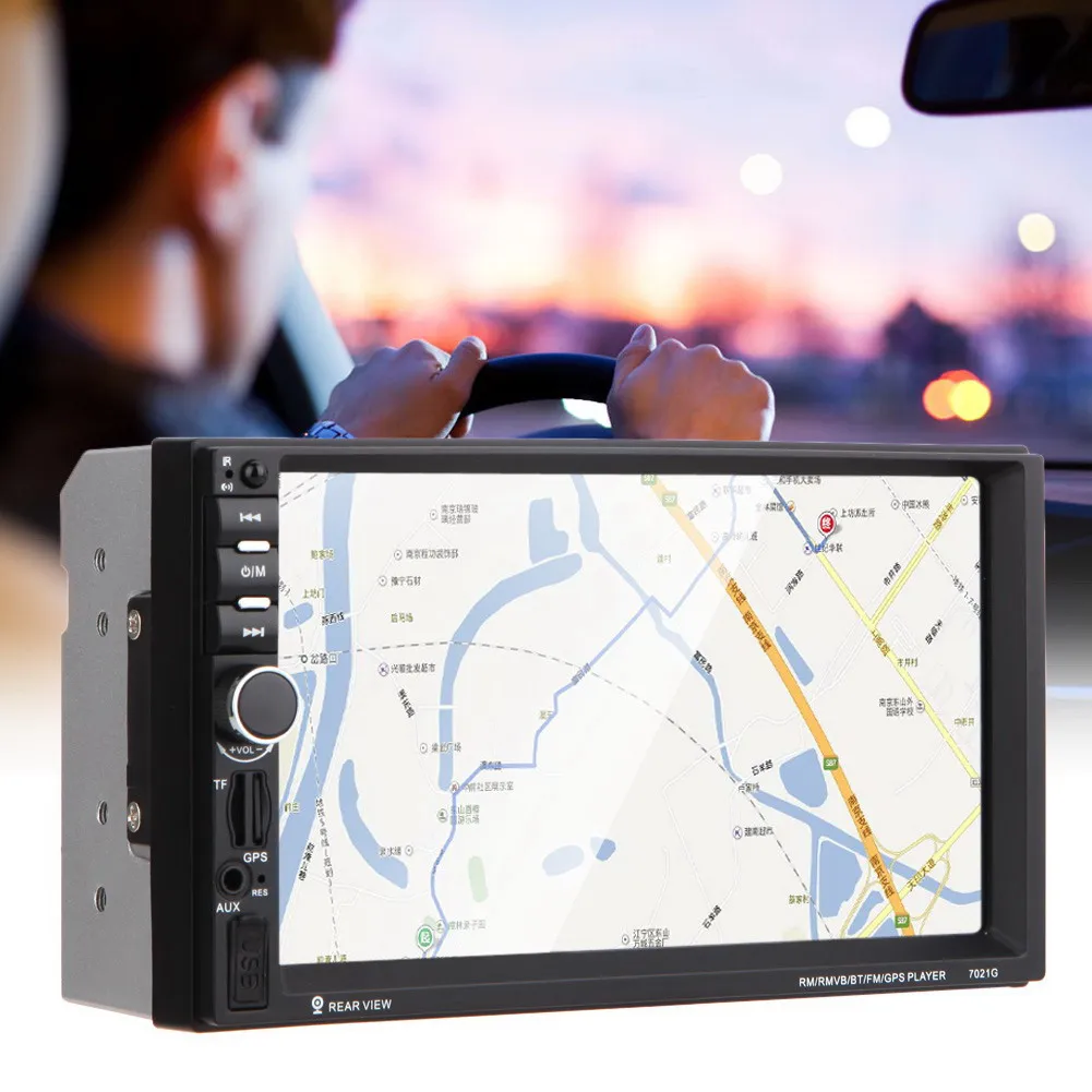  7 zoll 2 Din Touch Screen Bluetooth USB/TF/FM DVR/AUX GPS Mp5 Handfree High- definition Rückansicht