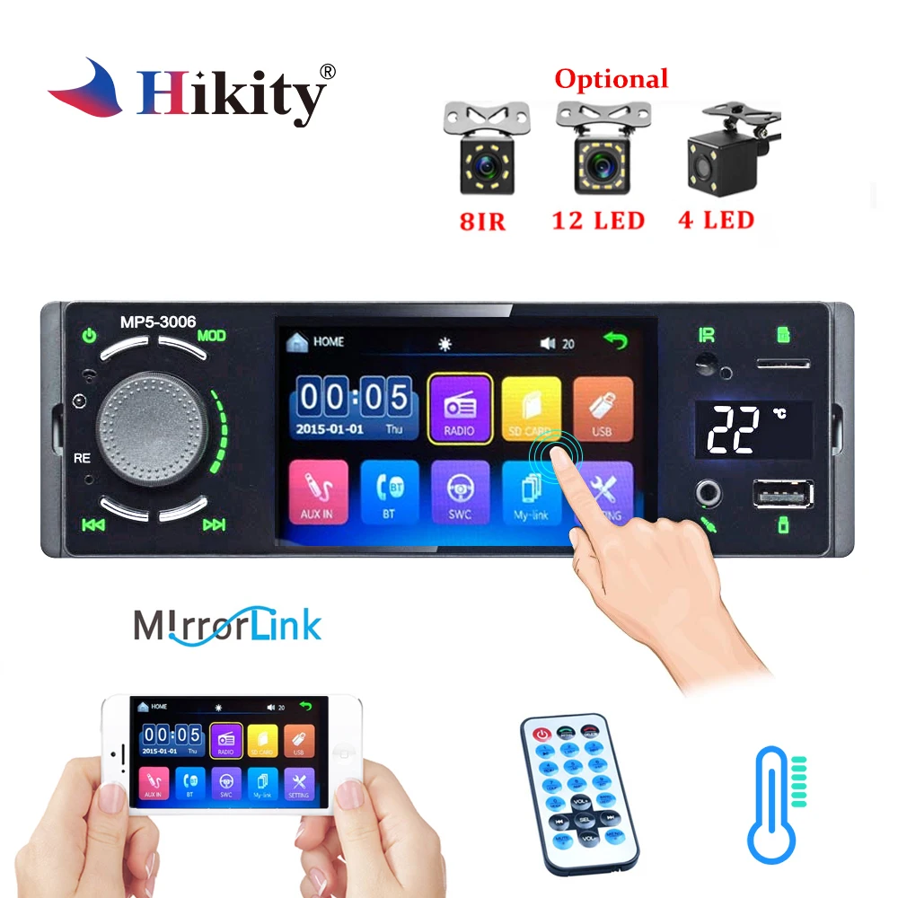 Hikity Autoradio Car Radio 1din 4.1\