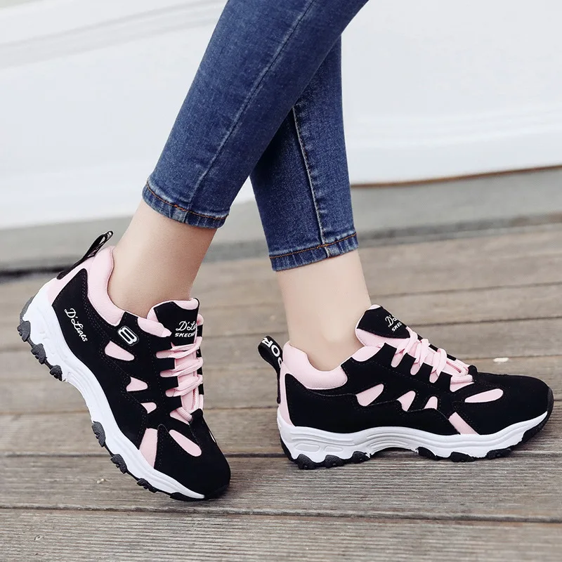Женские кроссовки на платформе Harajuku Basket Femme Tenis zapatillas mujer XYZ134 новинка 2019|Кроссовки