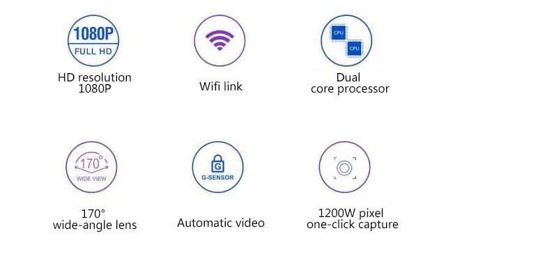 Скрытый Wifi HD рекордер для вождения 170 градусов широкоугольный панорамный рекордер интернет-детектор движения мониторинг парковки