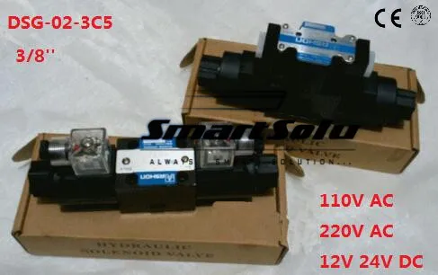

SMT DSG-02-3C5 RC 3/8''24V DC Solenoid Operated Directional Valve,3 Positions,Spring Centred,Terminal Box plug-in connector type
