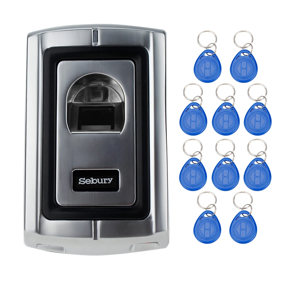 

125KHz RFID Fingerprint Scanner Without Keypad Door Locks with Metal Case Fingerprint Access Control Controller Can Reader Cards