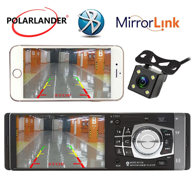 

4 Inch HD Screen Car Radio Bluetooth MP3MP5 12V Audio Player Stereo Support Rear Camera TF/SD 1 DIN Mirror Link Only For Android