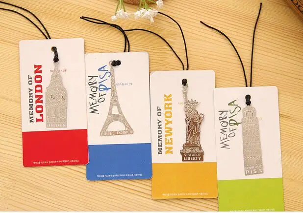 

Vintage European and American creative places of historic interest Eiffel Tower Bookmarks For Books Gift Creative Stationery