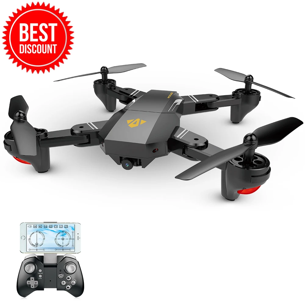 VISUO XS809HW Wi Fi FPV 2.0мп 720P 120 FOV широкоугольная HD камера складной 2 4G селфи Дрон