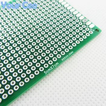 

5X7cm 5*7cm Double Side Prototype pcb Breadboard Universal Printed Circuit Board for Arduino 1.6mm 2.54mm Glass Fiber