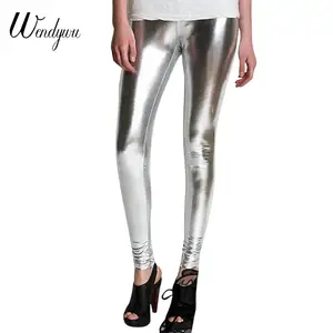 Women Ankle Length Skinny Leggings Black White Horizontal Striped Pants  Tights