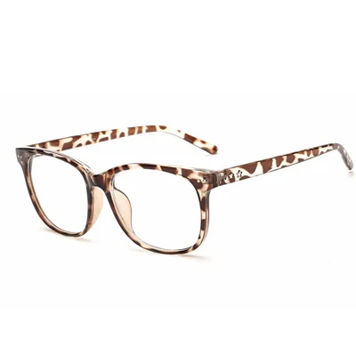 Ralferty, винтажные Модные прозрачные очки, оправа с прозрачными линзами для близорукости, очки для женщин и мужчин, Звездные ретро очки Oculo 8081 - Цвет оправы: Leopard