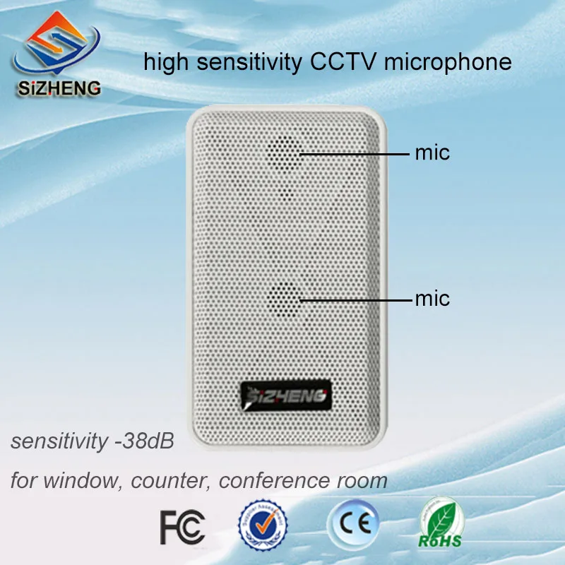 

SIZHENG COTT-S20 CCTV microphone HI-fidelity directional sound monitor listening device for security system