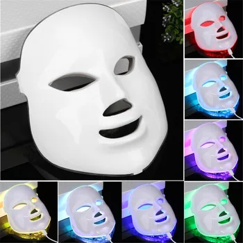 

7 Color Light Photon LED Facial Mask Electric Face massage Rejuvenation Therapy Anti-aging Anti Acne Whitening Skin Tighten