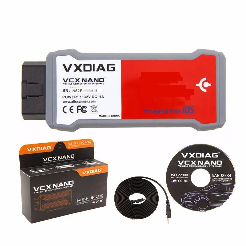Высокое качество V98 VXDIAG VCX NANO для Fd/Mazda 2 в 1 Профессиональный диагностический инструмент DHL