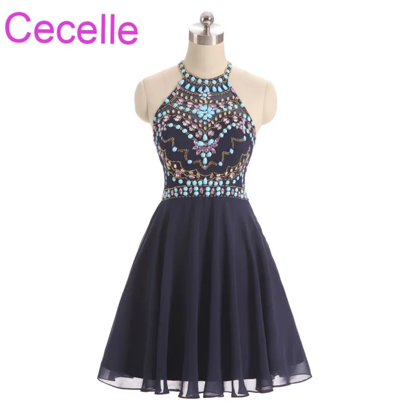 navy blue semi formal dresses