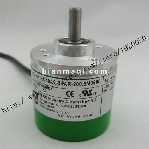 

EC40A6-P4AR-200.9M8600 Elco ELCO rotary encoder 200 lines solid shaft 6mm