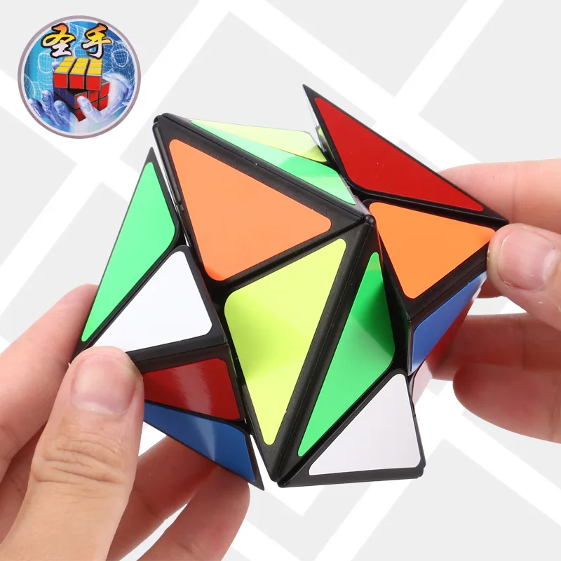 Новейшая ShengShou ПВХ наклейка магический куб скорость куб обучающая игрушка красочная наклейка Головоломка Куб обучающий Обучающие игрушки