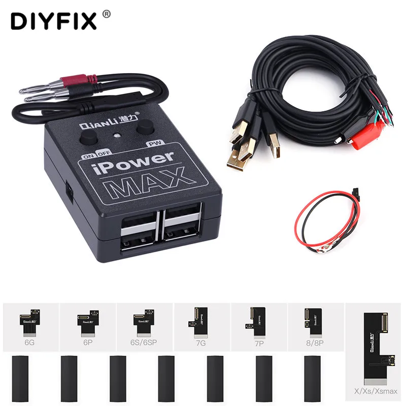 Блок питания постоянного тока i power MAX test Cable для iPhone Xs max Xs 8G 8 P X 7G 7 P 6 S 6 P 6G 6 P DC power control Wire Line One Key Boot