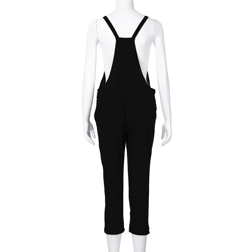 Fashion summer jumpsuit woman 2018Spaghetti Strap Wide Legs Bodycon Jumpsuit Trousers Clubwear Romper pantaloni siamesi Y26#N (3)