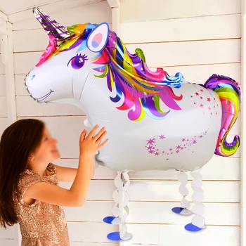 

10pcs Unicorn Party Decoration 58*86cm Walking Helium Unicorn Balloons Wedding Baby Shower Birthday Party Animal Unicorn Supplie