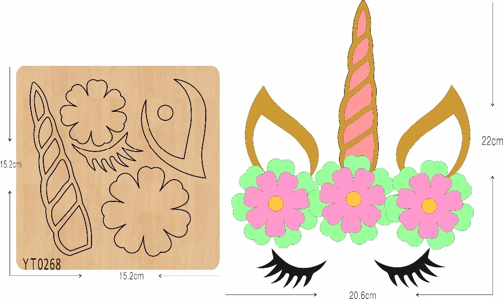 

Lovely Unicorn DIY cutting tool die /YT0268/Scrapbook mold