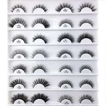 

14/16Pairs Multipack 3D Mink Hair Natural Cross False Eyelashes Long Messy Makeup Fake Eye Lashes Extension Make Up Beauty Tools